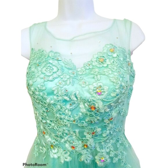 Dancing Queen Dress Size XS Dance Cocktail Party Special Occasion Blue - Picture 3 of 8